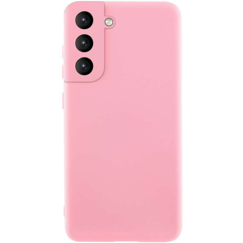 Чехол Silicone Cover Lakshmi Full Camera (AA) для Samsung Galaxy S21 FE (Розовый / Pink)