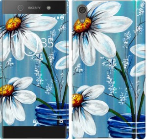 Чехол Красивые арт-ромашки для Sony Xperia XA1 Dual