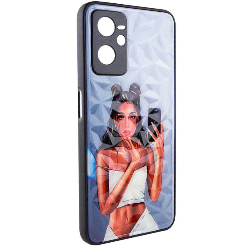 TPU+PC чехол Prisma Ladies для Realme C35 (Black in White)