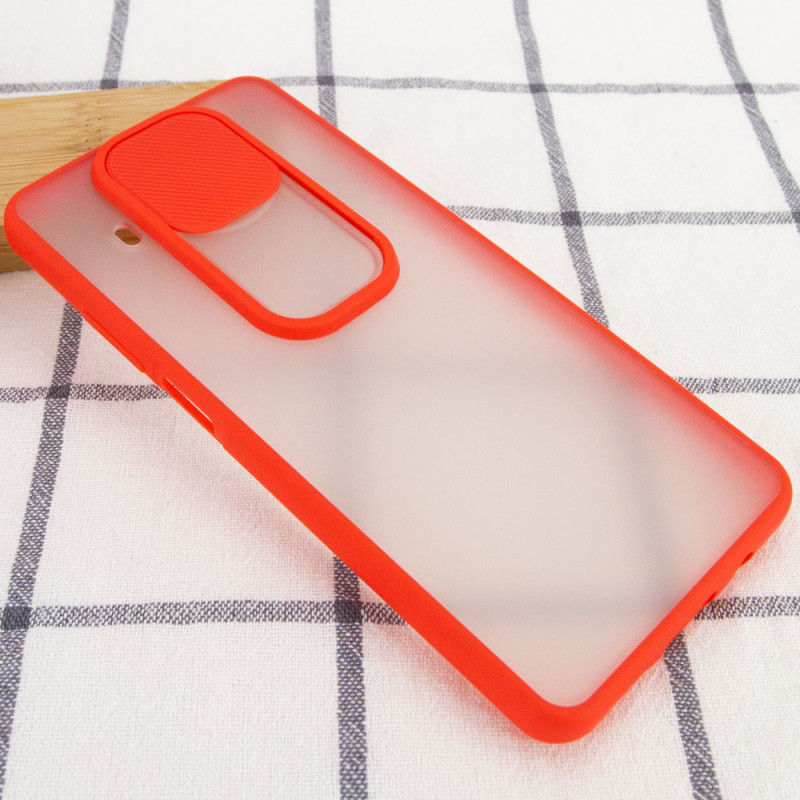 Купить Чехол Camshield mate TPU со шторкой для камеры для Xiaomi Mi 10T Lite / Redmi Note 9 Pro 5G (Красный) на vchehle.ua