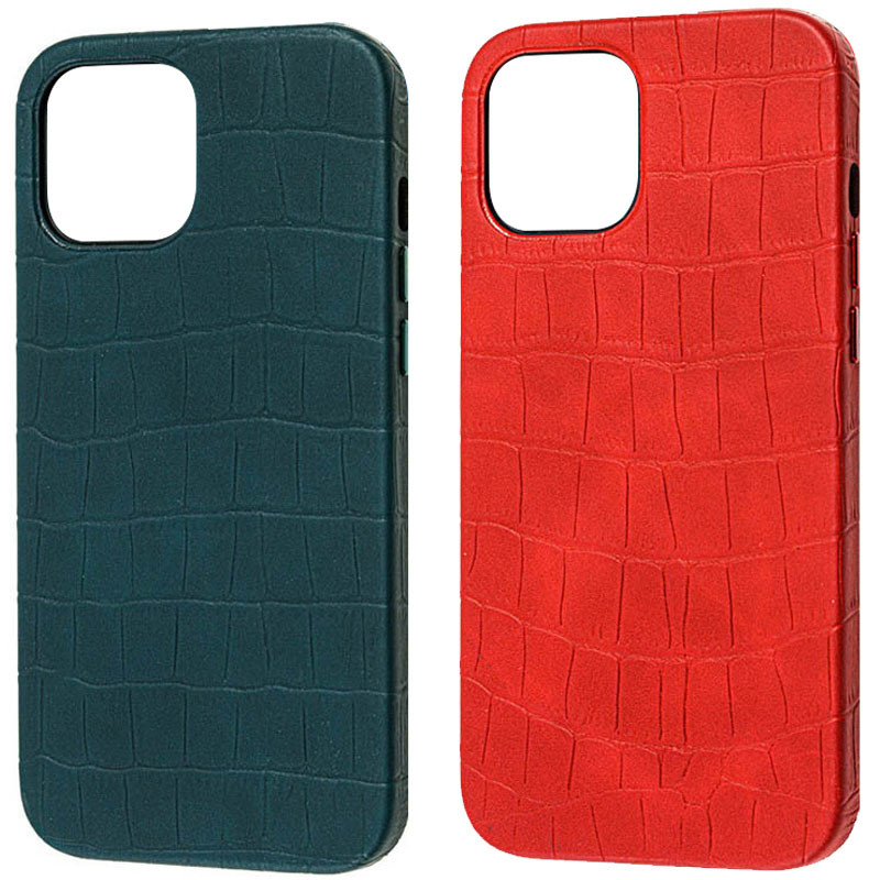 Кожаный чехол Croco Leather для Apple iPhone 13 Pro Max (6.7")