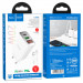 Заказать СЗУ Hoco C100A with digital display PD20W+QC3.0 (1USB-A/1C) + кабель Type-C to Lightning (White) на vchehle.ua