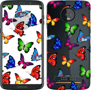 

Чехол Красочные мотыльки для Motorola Moto Z3 Play 881613