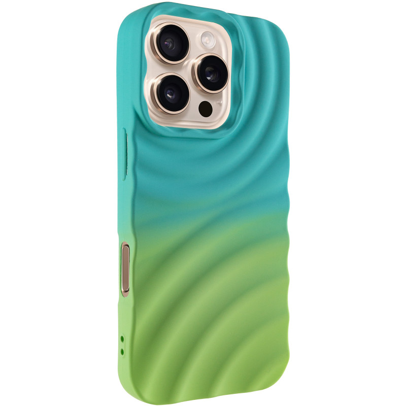 Чохол TPU ColorWave на Apple iPhone 16 Pro (6.3") (Marine Green / Mint)