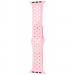 Силиконовый ремешок Sport+ для Apple Watch 38/40/41/42mm(ser.10) (White / Pink sand)