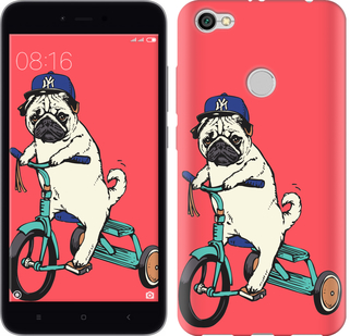 

Чехол Мопс на велосипеде для Xiaomi Redmi Note 5A Prime 642822