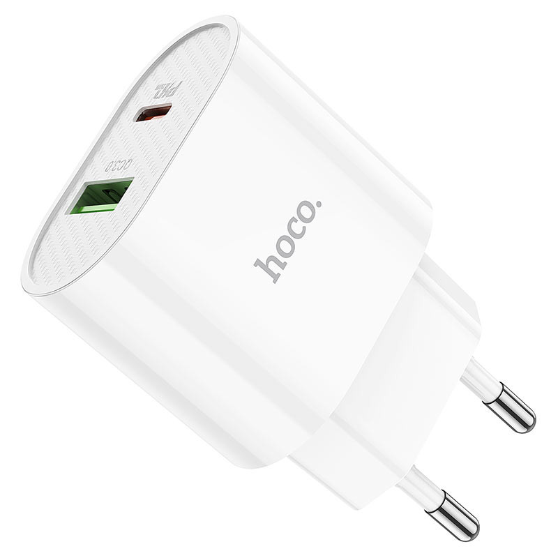 МЗП Hoco C95A PD20W+QC3.0 (1USB-A/1C) (Білий) в магазині vchehle.ua