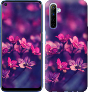 Чехол Пурпурные цветы для Realme 6