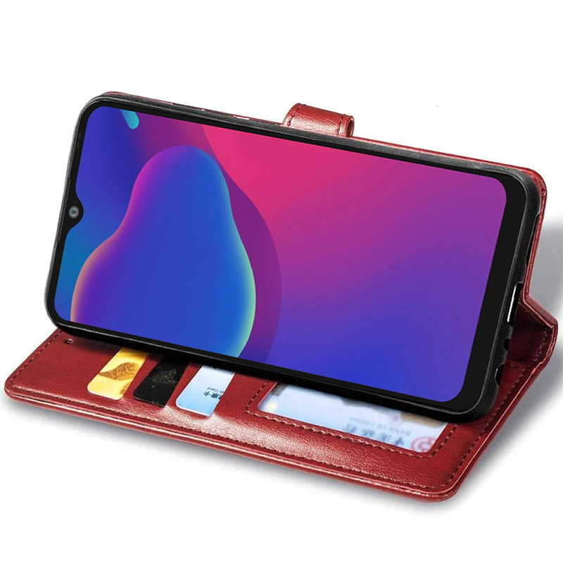Шкіряний чохол-книжка GETMAN Gallant (PU) для ZTE Blade V2020 Smart (Червоний) в магазині vchehle.ua