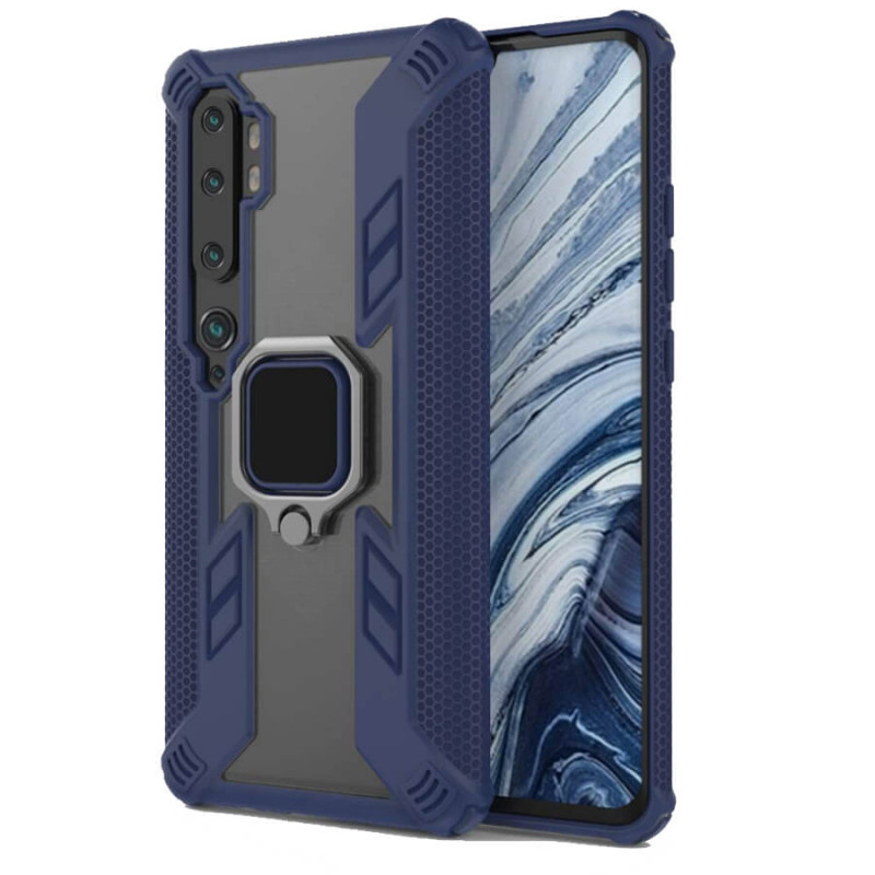 Ударопрочный чехол Combo Ring for Magnet для Xiaomi Mi Note 10 / Note 10 Pro/Mi CC9 Pro (Синий)