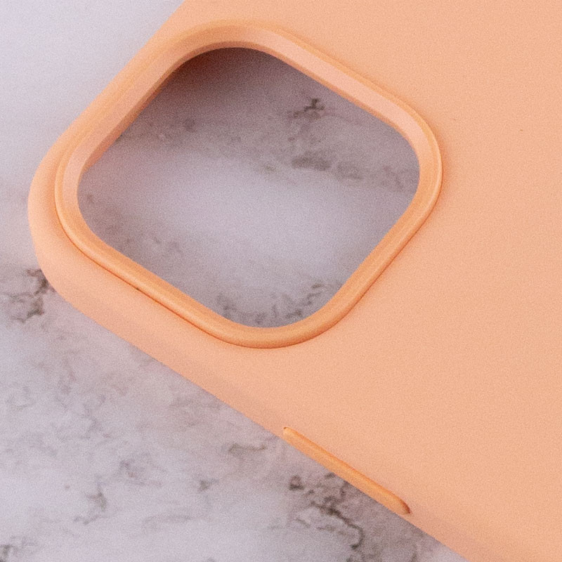 Замовити Уценка Чехол Silicone case (AAA) full with Magsafe and Animation для Apple iPhone 12 Pro Max (6.7") (Дефект упаковки / Помаранчевий / Cantaloupe) на vchehle.ua