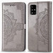 Фото Шкіряний чохол-книжка Art Case з візитницею на Samsung Galaxy A51 (Сірий) на vchehle.ua
