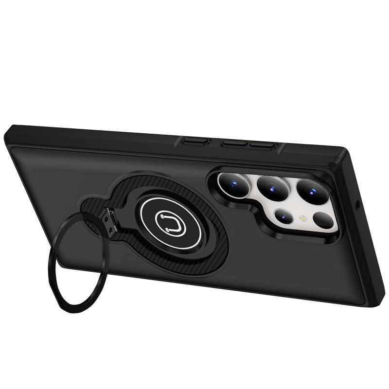 Фото TPU+Textured PC Magnet на Samsung Galaxy S23 Ultra (Black) на vchehle.ua