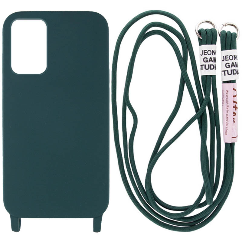 

Чехол Cord case c длинным цветным ремешком для Samsung Galaxy A33 5G (Зеленый / Forest green) 1423607