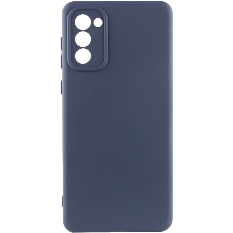 Чохол Silicone Cover Lakshmi Full Camera (AAA) на Samsung Galaxy S20 FE (Темно-синій / Midnight blue)