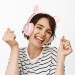 Фото Накладные наушники Hoco W36 Cat ear (Pink) в магазине vchehle.ua