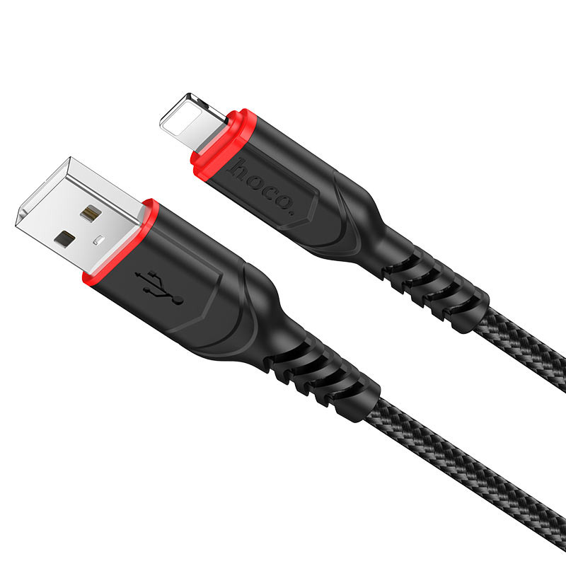 Фото Дата кабель Hoco X59 Victory USB to Lightning (1m) (Чорний) на vchehle.ua