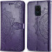 Фото Шкіряний чохол-книжка Art Case з візитницею на Xiaomi Redmi Note 9 / Redmi 10X (Фіолетовий) на vchehle.ua