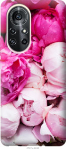 Чехол Розовые пионы для Huawei Nova 8 Pro