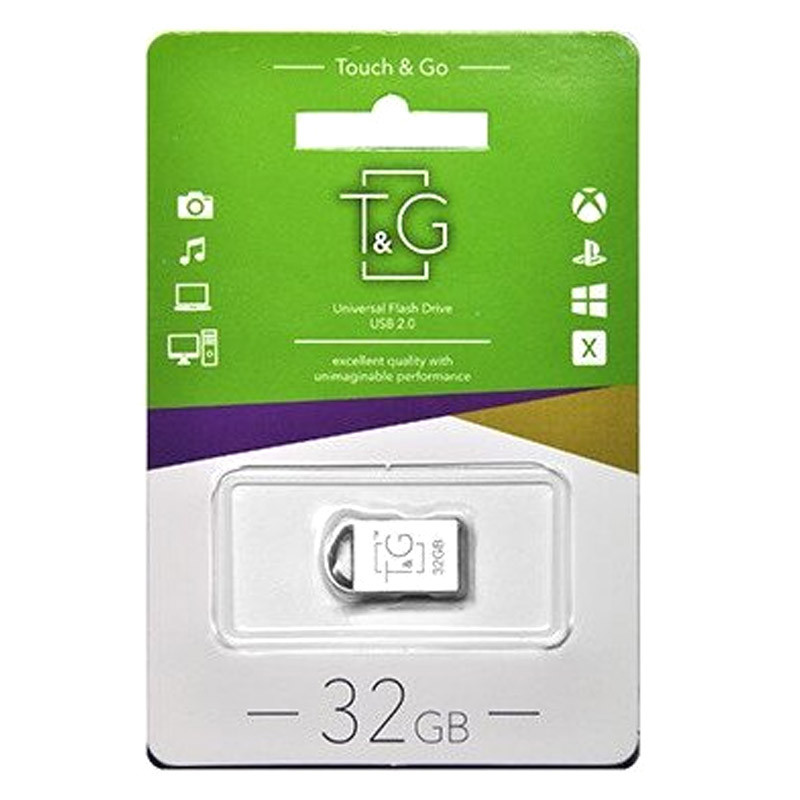 

Флеш-драйв USB Flash Drive T&G 107 Metal Series 64GB (Срібний) 1162888