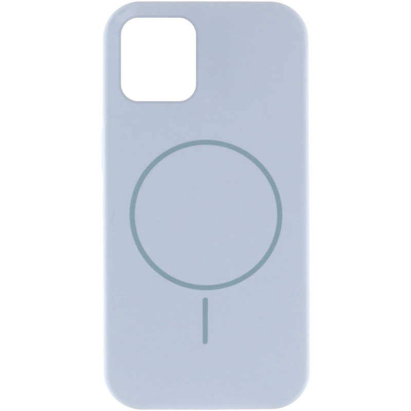 Фото Чехол Silicone Case Full Protective (AA) NO LOGO with Magnetic Safe для Apple iPhone 11 (6.1") (Голубой / Lilac Blue) на vchehle.ua
