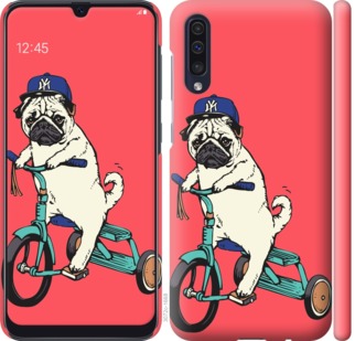 

Чехол Мопс на велосипеде для Samsung Galaxy A50 (A505F) 710783