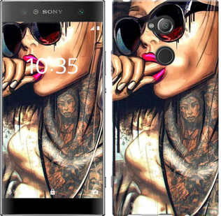 

Чохол Дівчина в тату на Sony Xperia XA2 H4113 657875