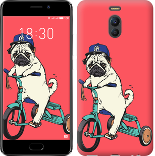 

Чехол Мопс на велосипеде для Meizu M6 Note 642815