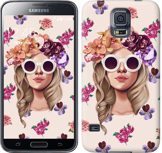 

Чехол Девушка с цветами v2 для Samsung Galaxy S5 Duos SM G900FD 190141
