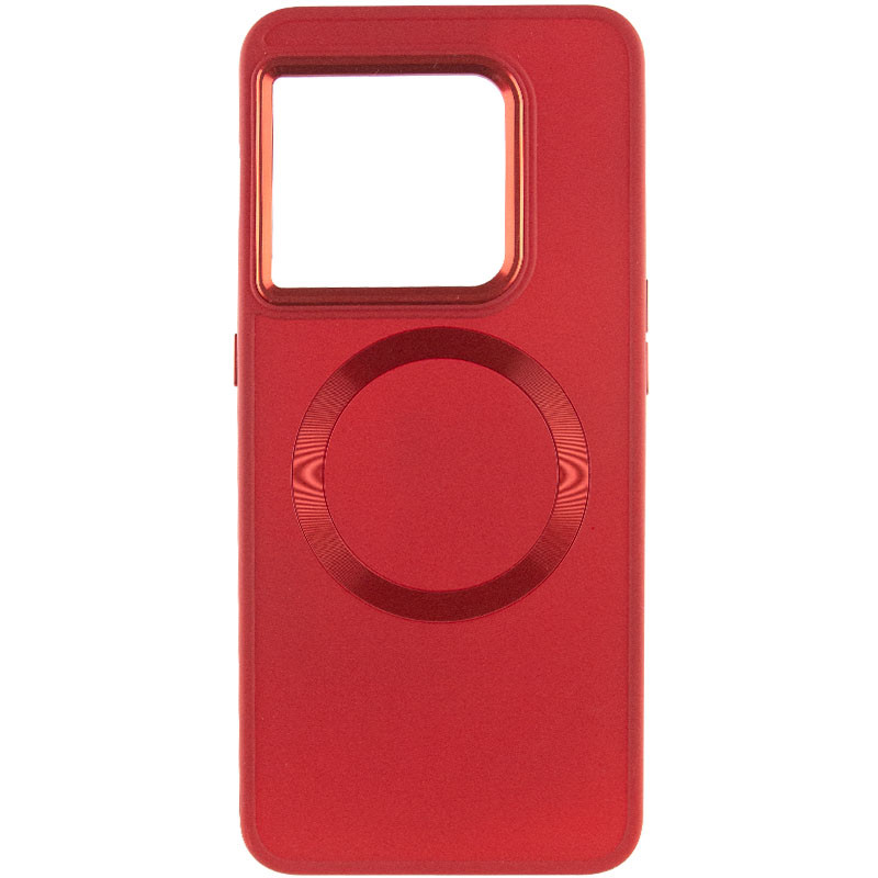 Фото TPU чохол Bonbon Metal Style with Magnetic safe на OnePlus 10 Pro (Червоний / Red) на vchehle.ua