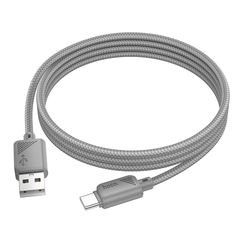 Фото Дата кабель Hoco X113 Beneficio USB to Type-C (1m) (Gray) на vchehle.ua