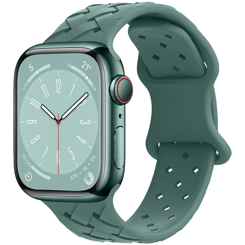 Ремінець Hoco WA16 Flexible series Apple watch (42/44/45/49mm) (Pine green)