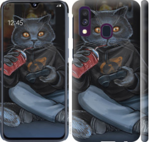 Чехол gamer cat для Samsung Galaxy A40 2019 A405F