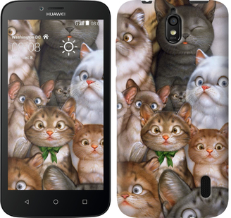 

Чехол коты для Huawei Ascend Y625 476632