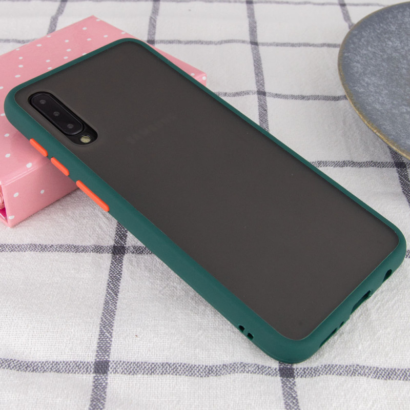 

TPU+PC чехол Color Buttons для Samsung Galaxy A30s (Сине-Зеленый / Marine Blue) 869026