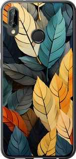 

Чохол Кольорове листя на Huawei P20 Lite 1629970