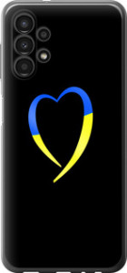 Чехол Жёлто-голубое сердце для Samsung Galaxy A13 A135F