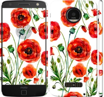 

Чохол Намальовані маки на Motorola MOTO Z 744252