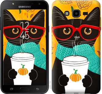 

Чехол Осенний кот для Samsung Galaxy J7 Neo J701F 679170