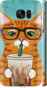 Чехол Зеленоглазый кот в очках для Samsung Galaxy S7 Edge G935F