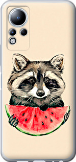 Чехол Енотик с арбузом для Infinix Note 12