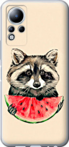 Чехол Енотик с арбузом для Infinix Note 12