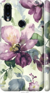 Чехол Цветы акварелью для Meizu Note 9