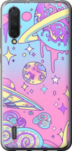 Чехол Розовая галактика для Xiaomi Mi CC9