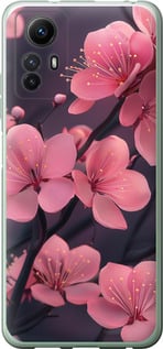 Чохол Пурпурна сакура на Xiaomi Redmi Note 12S