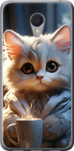 Чохол White cat на Meizu M3 Note