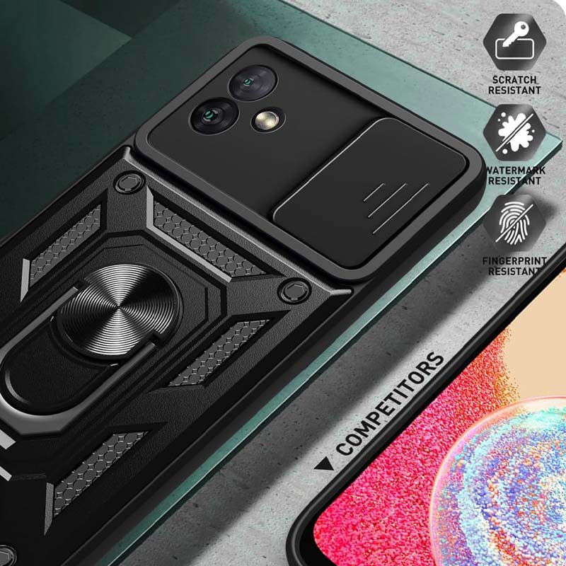 Замовити Ударостійкий чохол Camshield Serge Ring на Samsung Galaxy A05 (Чорний) на vchehle.ua