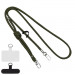 Шнурок с двумя креплениями (8мм) 150см (Army Green)