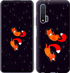 Чехол Лисички в космосе для Huawei Nova 6