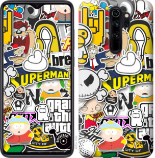 

Чехол Popular logos для Xiaomi Redmi Note 8 Pro 776432